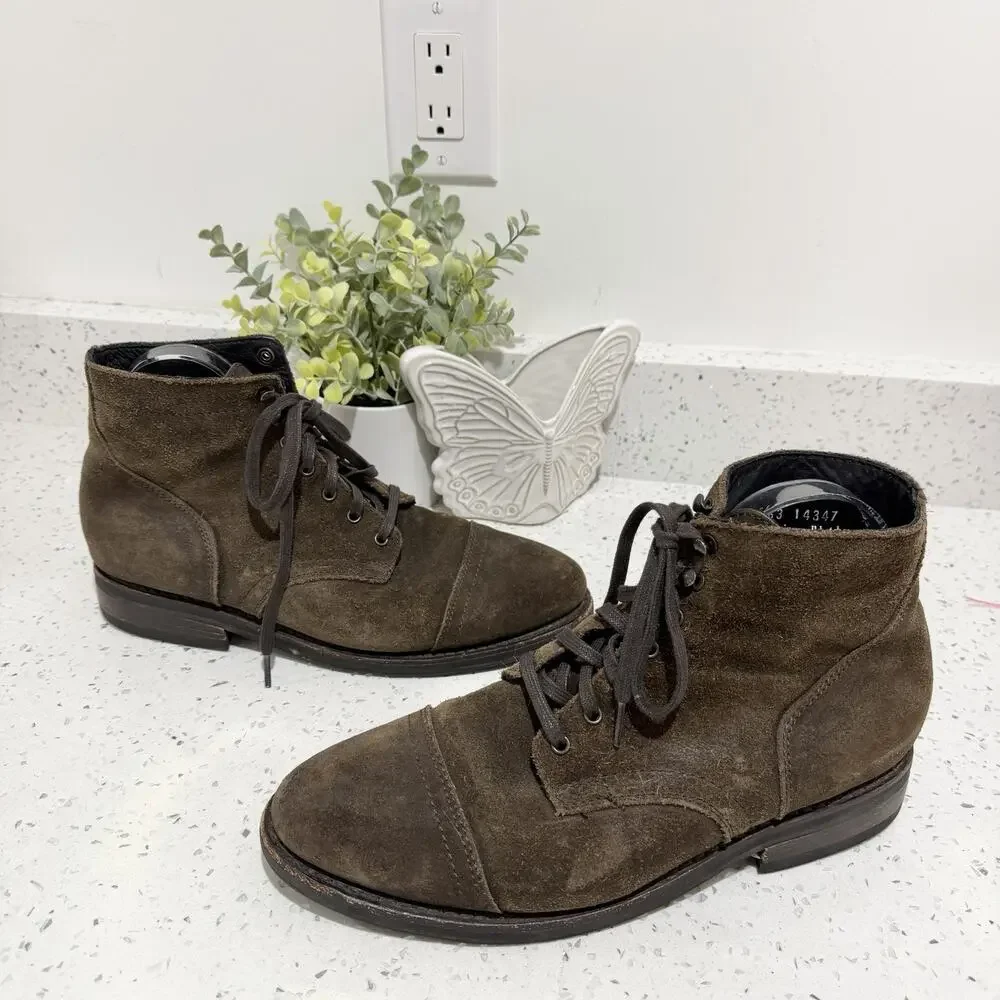 Thursday Boot Co Everyday Captain Men’s Size 9 US Suede Eyelet Lace Up Boots 9